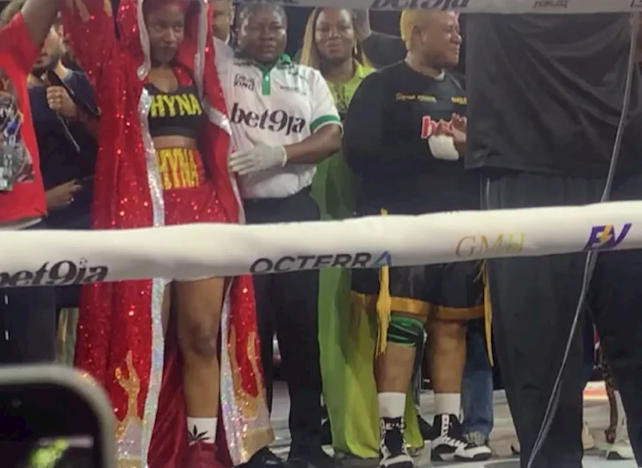 Celebrity contestants warming up backstage in Lagos Nigeria