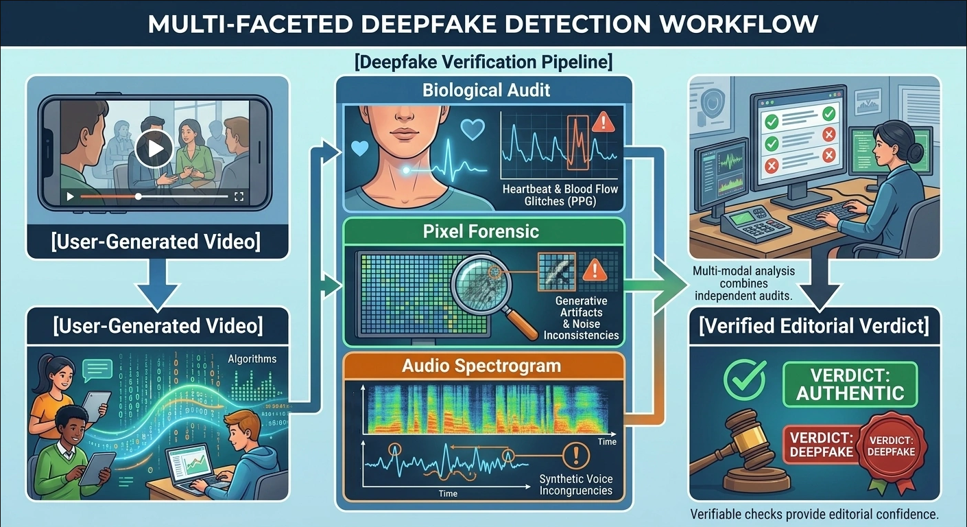 Deepfake Verification Pipeline illustration
