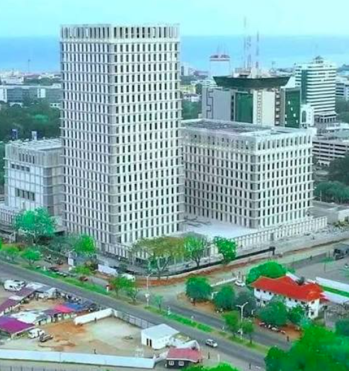 The headquarters of the Bank of Ghana